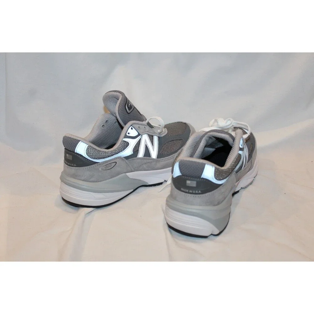 New Balance 990 v6 Men's Gray White Lace Up Running‎ Sneakers $200 SZ 7.5 4EEEE